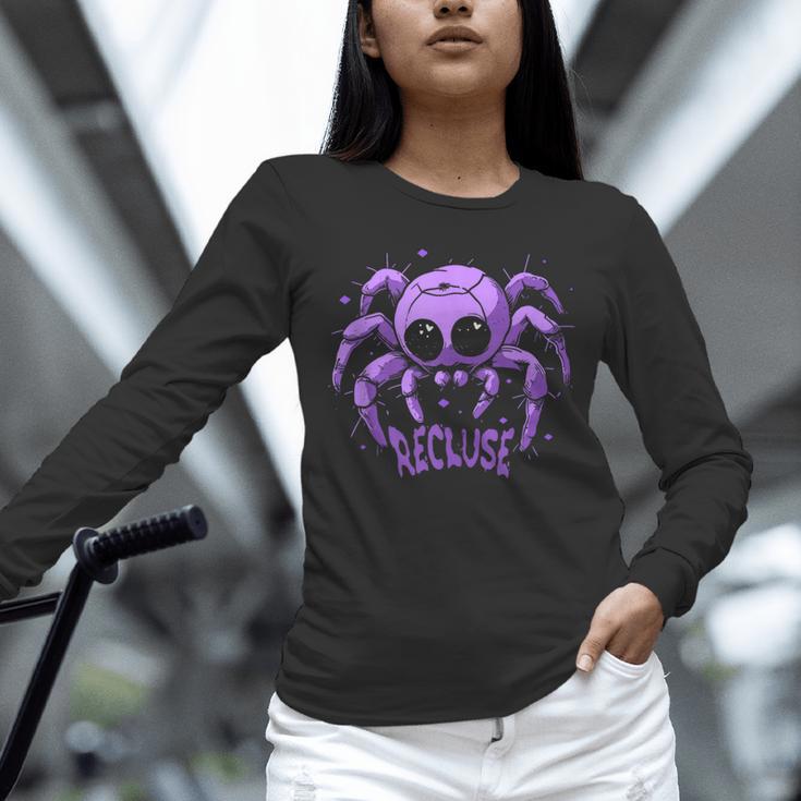 Recluse Pastel Goth Spider Shy Introvert Creepy Cute Kawaii Unisex Long Sleeve T-Shirt Recluse Pastel Goth Spider Shy Introvert Creepy Cute Kawaii Unisex Long Sleeve T-Shirt