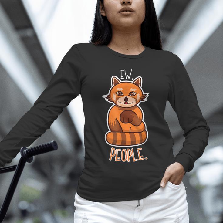 Red Panda Introvert For Red Pandas Fan Unisex Long Sleeve T-Shirt