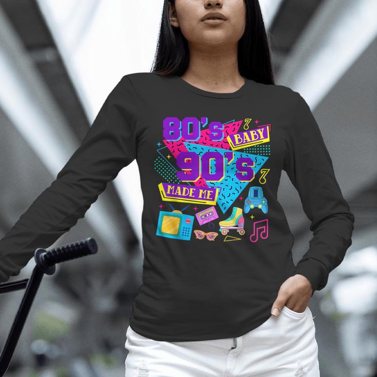 Retro 1980s 80's Baby 1990s 90's Made Me Nostalgia Birthday Unisex Long Sleeve T-Shirt Retro 1980s 80's Baby 1990s 90's Made Me Nostalgia Birthday Unisex Long Sleeve T-Shirt