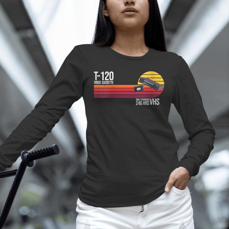 Retro 80's 90's Music Nostalgia Video Cassette Tape VHS Unisex Long Sleeve T-Shirt Retro 80's 90's Music Nostalgia Video Cassette Tape VHS Unisex Long Sleeve T-Shirt