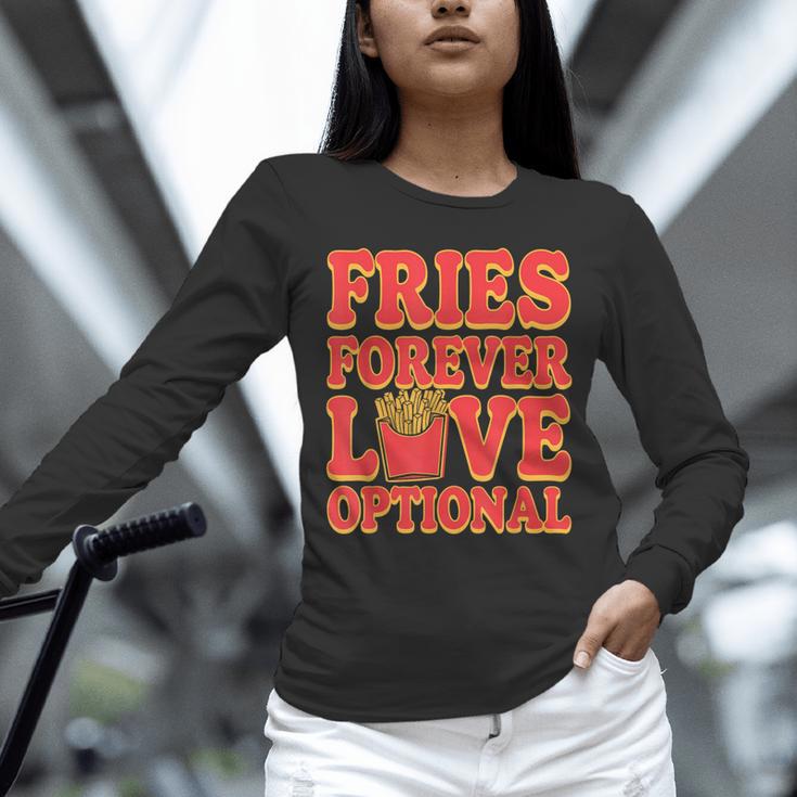 Retro Fast Food Nostalgia Vintage Diner Fries Shakes Burgers Unisex Long Sleeve T-Shirt