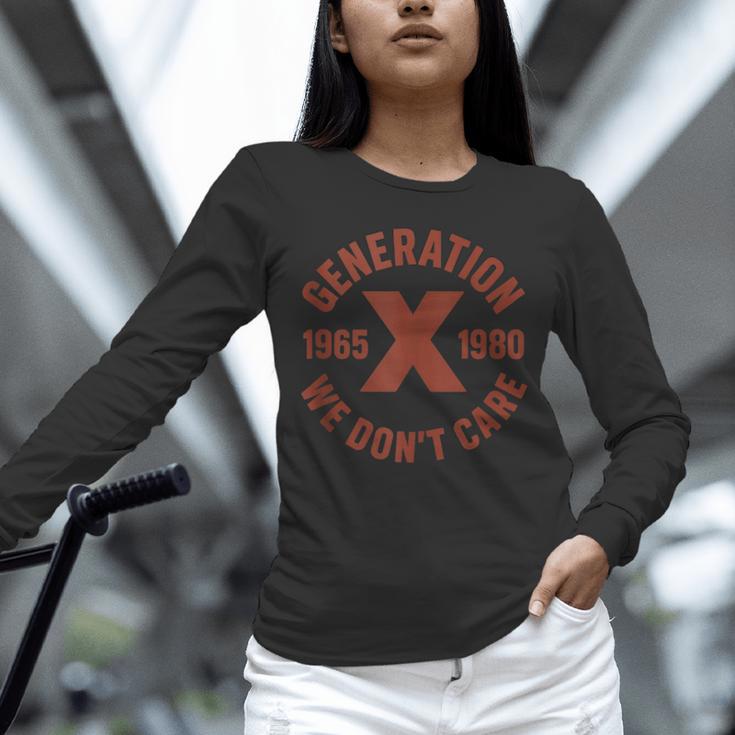 Retro Gen X 1965-1980 Sarcastic Nostalgia Graphic Unisex Long Sleeve T-Shirt