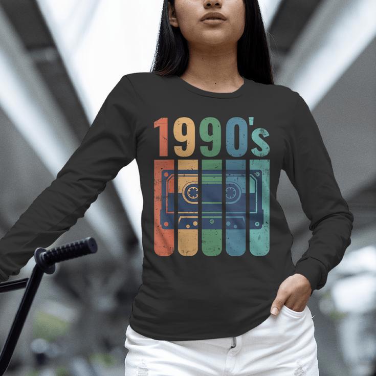 Retro Nineties Style Audio Tape Nostalgia Year 1990 Unisex Long Sleeve T-Shirt