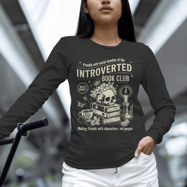 Retro Proud Anti Social Member Of Introverted Book Club Unisex Long Sleeve T-Shirt Retro Proud Anti Social Member Of Introverted Book Club Unisex Long Sleeve T-Shirt