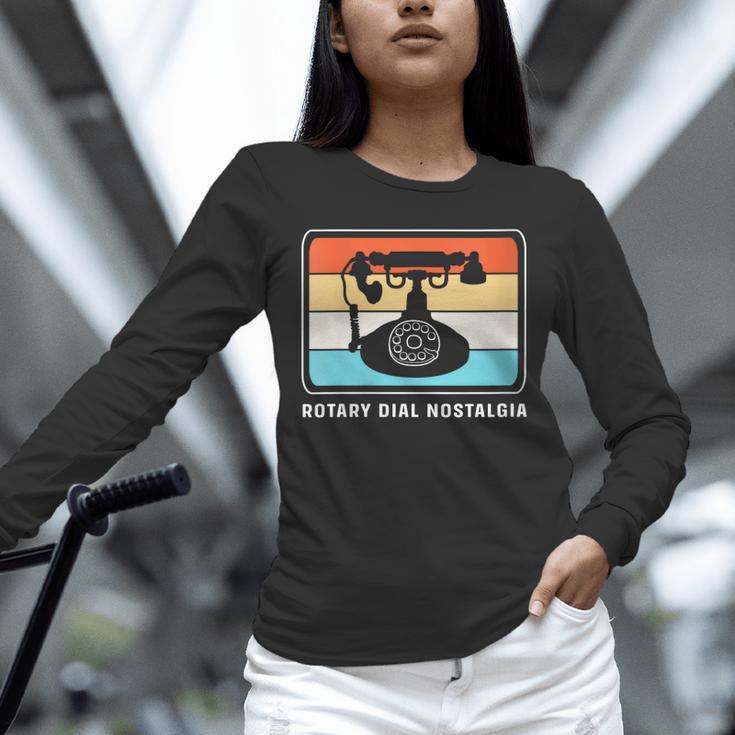 Retro Rotary Dial Nostalgia Dial Phone Unisex Long Sleeve T-Shirt Retro Rotary Dial Nostalgia Dial Phone Unisex Long Sleeve T-Shirt