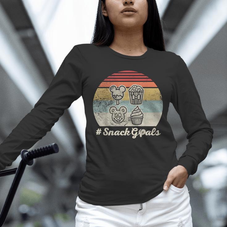 Retro Snack Goals Icon Nostalgia Unisex Long Sleeve T-Shirt