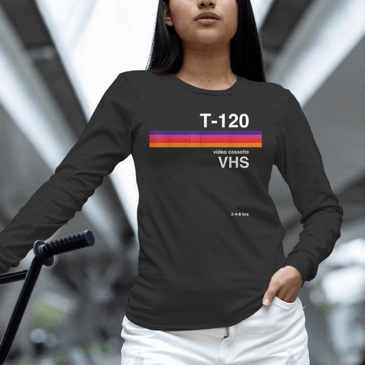 Retro VHS Tape Graphics 80s 90s Nostalgia Costume Unisex Long Sleeve T-Shirt