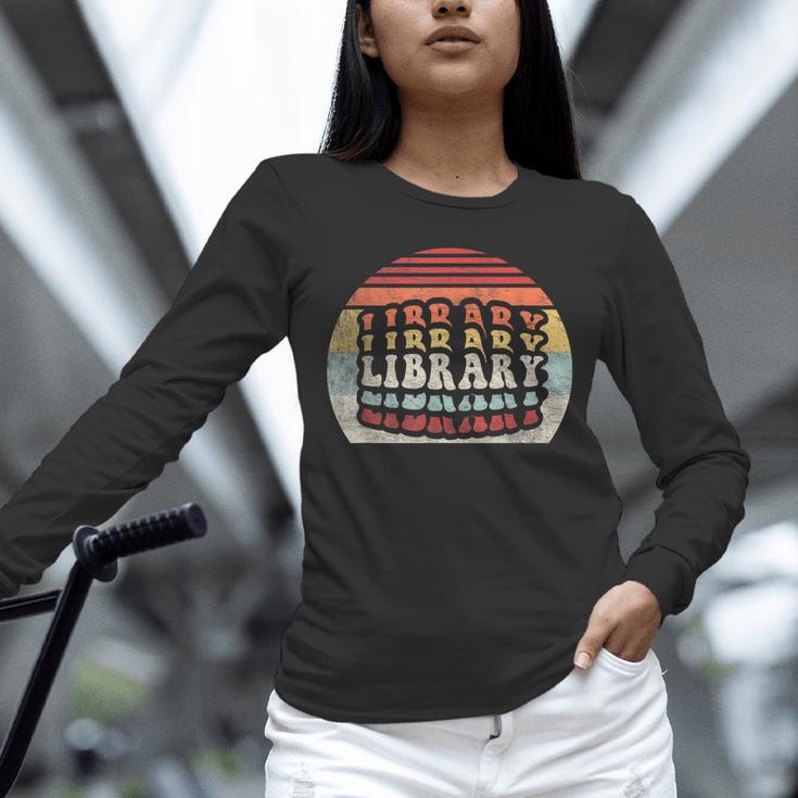 Retro Vintage Bookworm Library Shirt Book Lover Unisex Long Sleeve T-Shirt