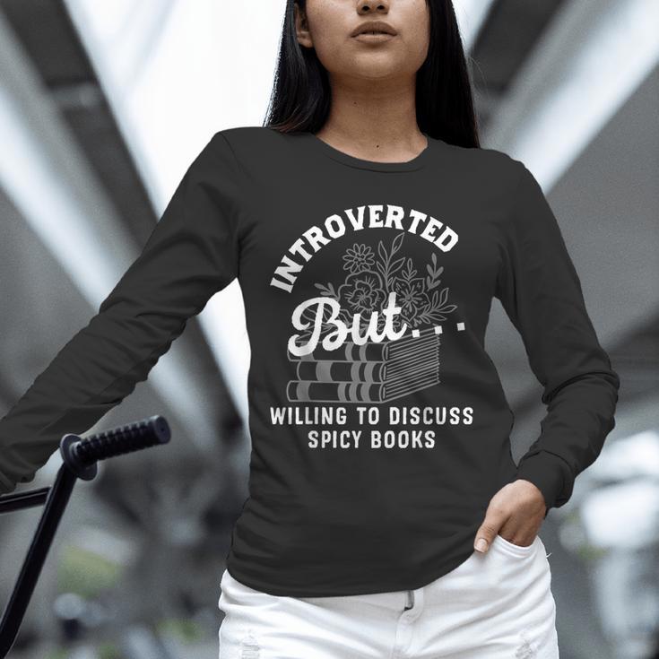 Romance Reader Spicy Book Merch Book Lovers Bookish Women Unisex Long Sleeve T-Shirt