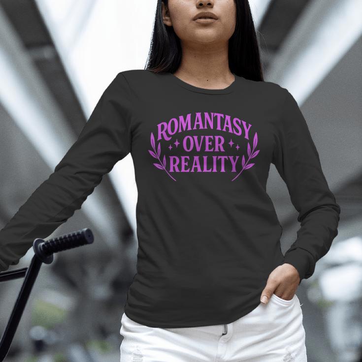 Romantasy Book Reader Aesthetic With Fantasy Feels Unisex Long Sleeve T-Shirt Romantasy Book Reader Aesthetic With Fantasy Feels Unisex Long Sleeve T-Shirt