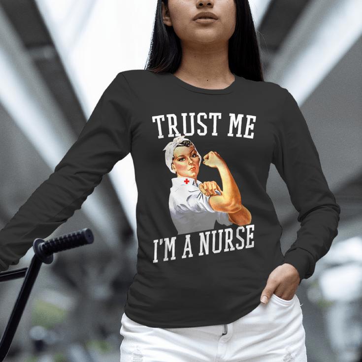 Rosie Riveter Nurse Shirt Nurse Graduation Shirt Unisex Long Sleeve T-Shirt