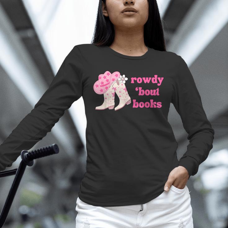 Rowdy 'Bout Books Cowboy Lovers Unisex Long Sleeve T-Shirt
