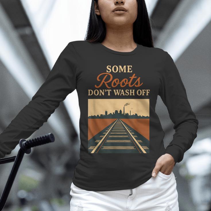 Rust Belt Midwest Nostalgia Steel Town Working Class Pride Unisex Long Sleeve T-Shirt