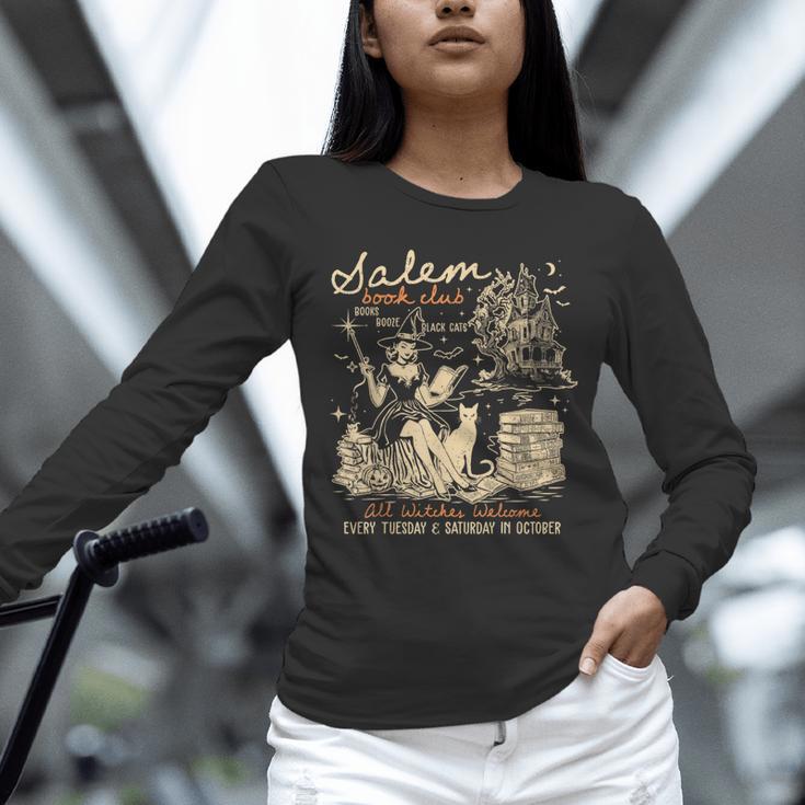 Salem Book Club Witches Witchy Witch Spooky Season Halloween Unisex Long Sleeve T-Shirt Salem Book Club Witches Witchy Witch Spooky Season Halloween Unisex Long Sleeve T-Shirt