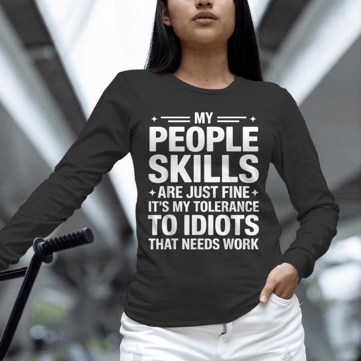 Sarcastic Saying Humor Introvert Workplace Attitude Unisex Long Sleeve T-Shirt Sarcastic Saying Humor Introvert Workplace Attitude Unisex Long Sleeve T-Shirt