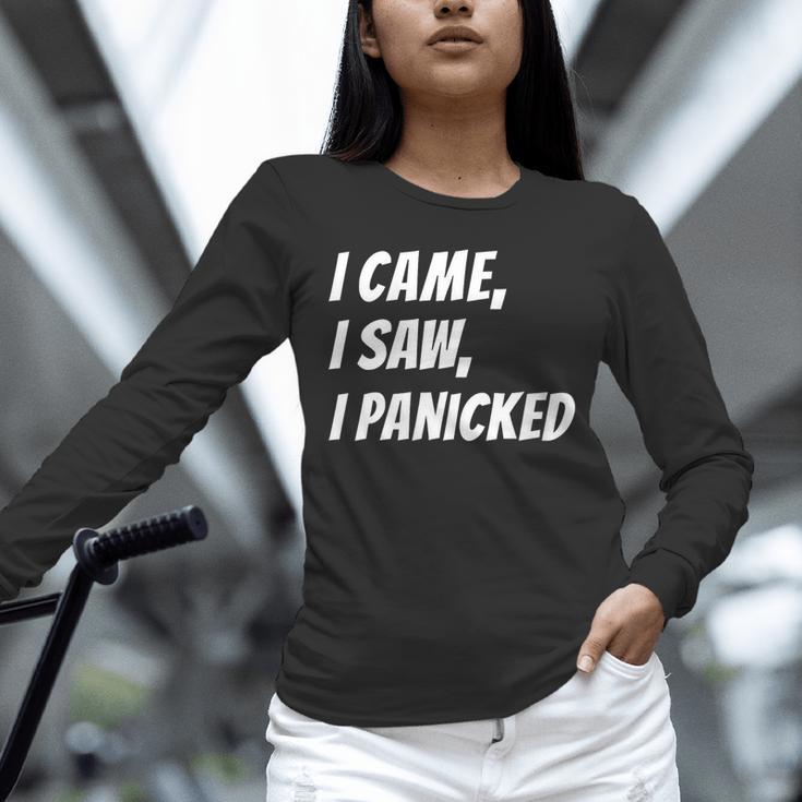 I Came I Saw Meme For Shy And Introvert People Unisex Long Sleeve T-Shirt