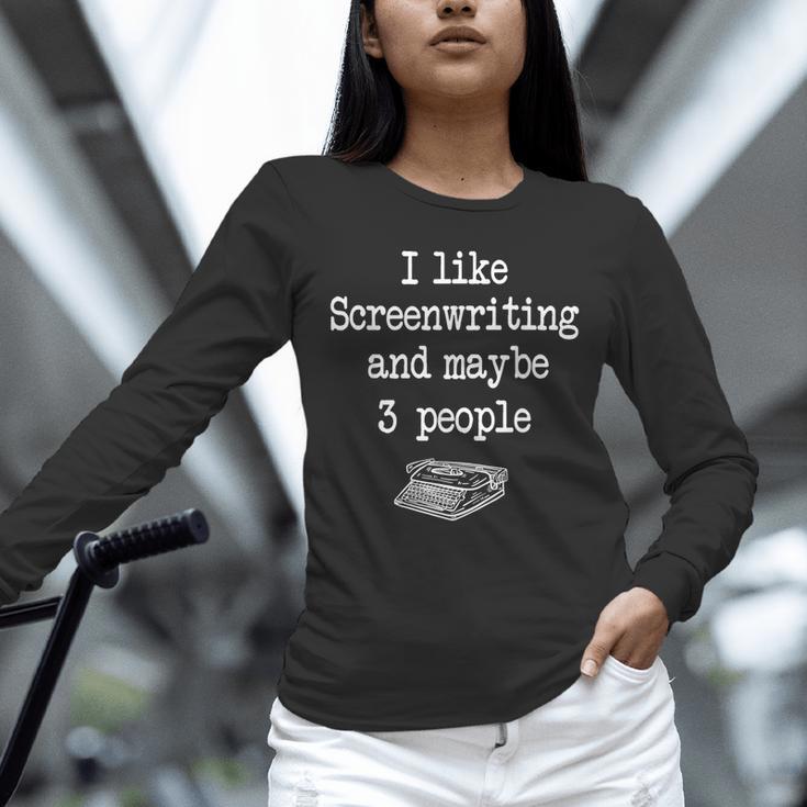 Screenwriter Playwright Writer Scribe Introvert Scriptwriter Unisex Long Sleeve T-Shirt