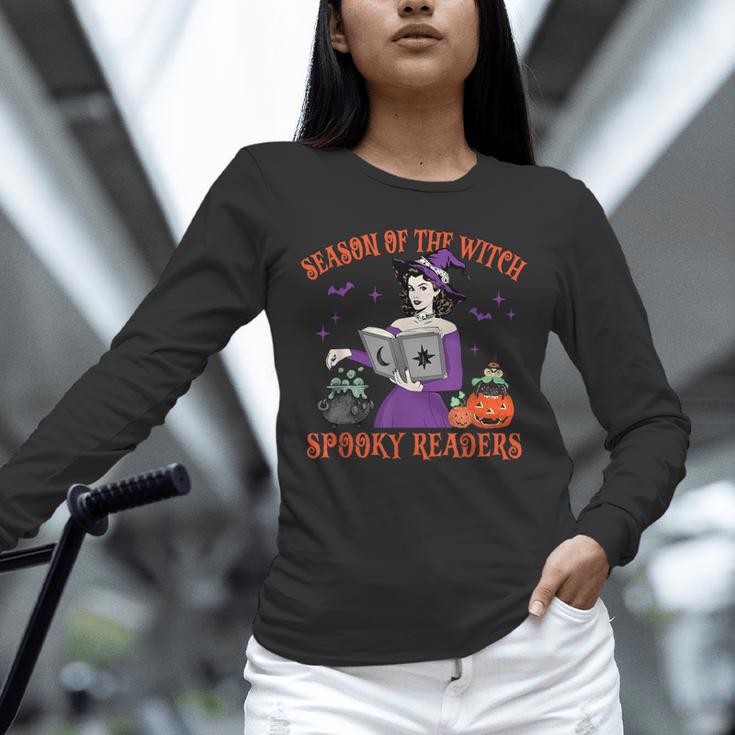 Season Of The Witch Spooky Readers Spell Book Hallowen Unisex Long Sleeve T-Shirt
