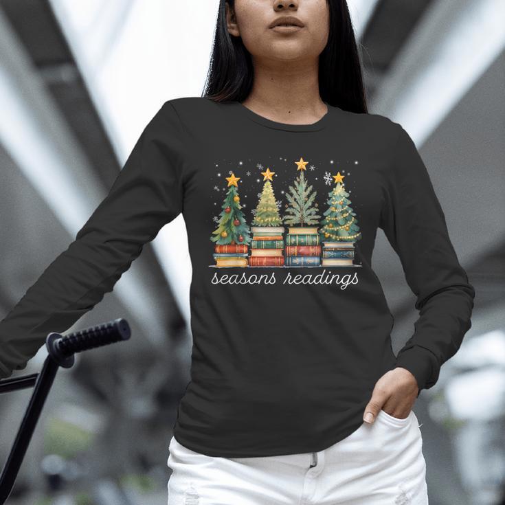Seasons Readings All Booked For Christmas Book Reading Lover Unisex Long Sleeve T-Shirt
