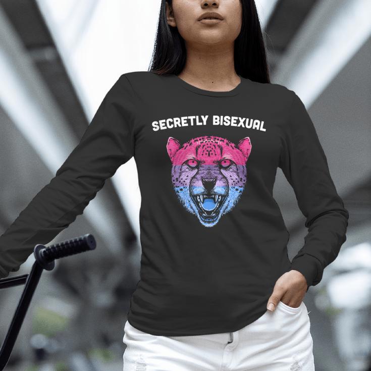 Secretly Bisexual Bi Introvert Bi Pride Antisocial LGBTQ Unisex Long Sleeve T-Shirt