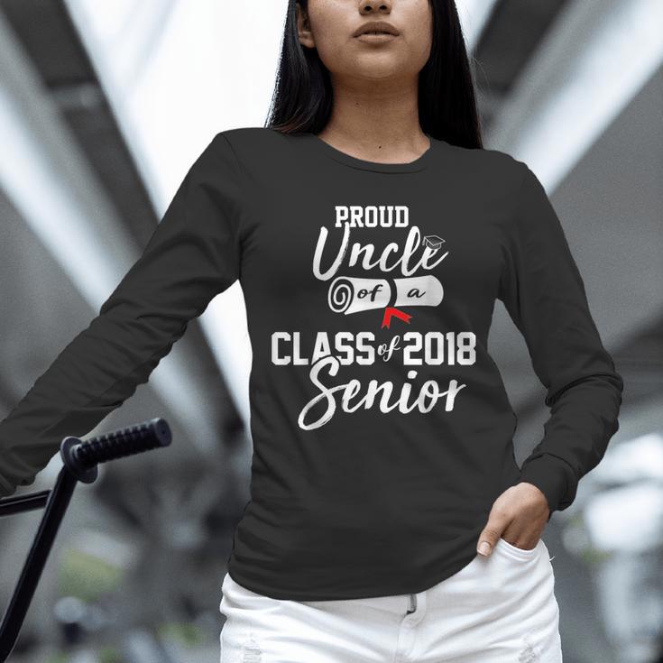 Senior 2018 Graduate Shirt Graduation College Retro Style Unisex Long Sleeve T-Shirt