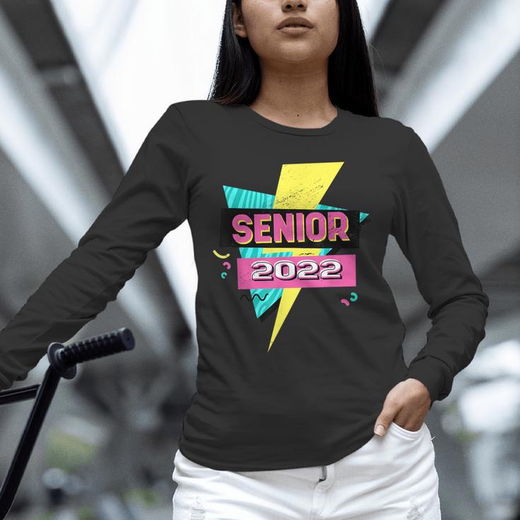 Senior 2022 Graduation Class Of 2022 Retro 90's Graduation Unisex Long Sleeve T-Shirt