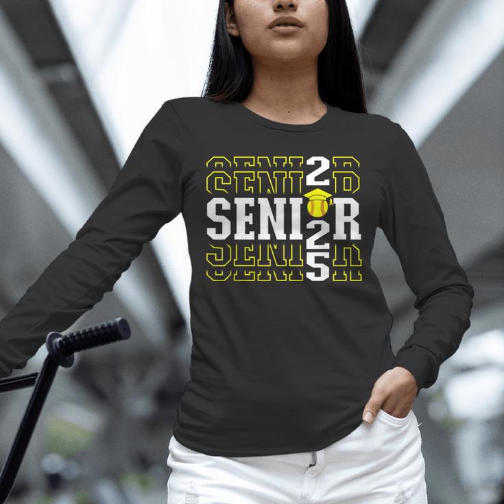 Senior 2025 Softball Class Of 2025 Graduation Unisex Long Sleeve T-Shirt