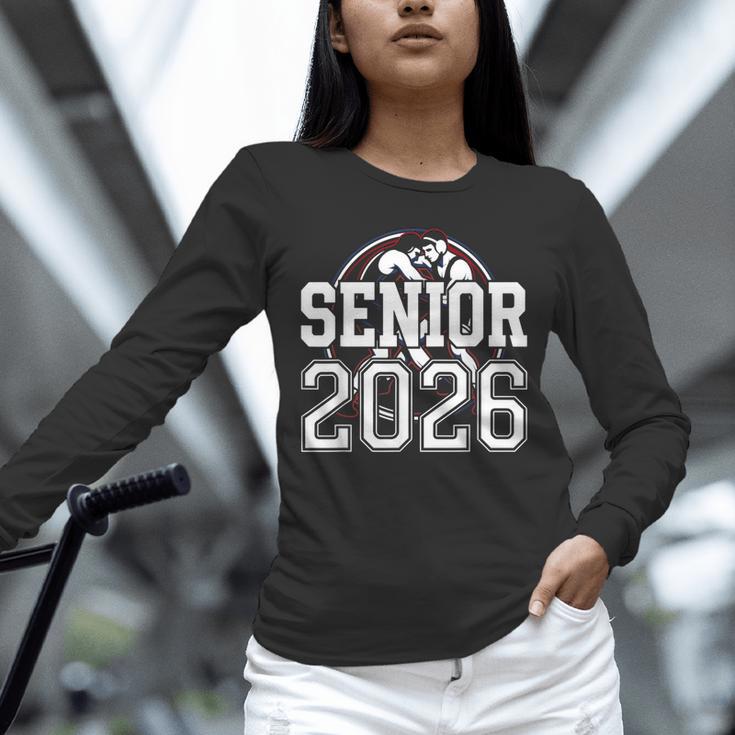 Senior 2026 Wrestling Class Of 2026 Wrestler Graduation Unisex Long Sleeve T-Shirt
