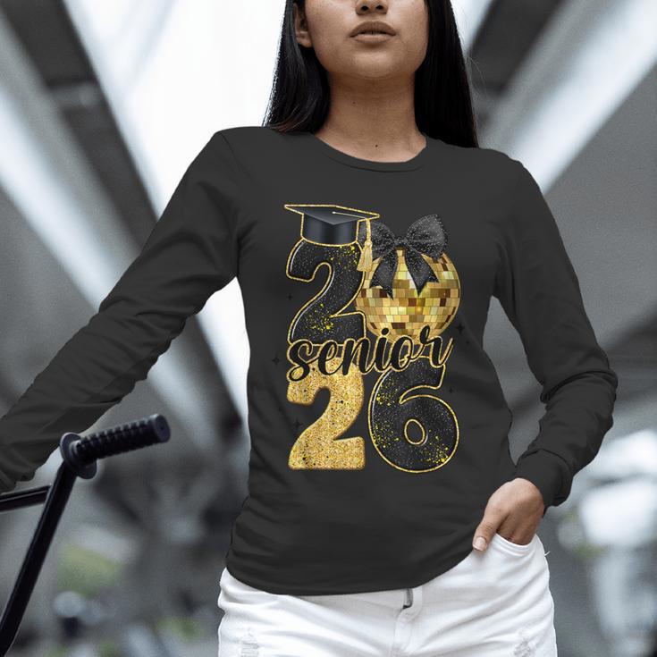 Senior Class Of 2026 Senior Girl Graduation Cap Coquette Bow Unisex Long Sleeve T-Shirt