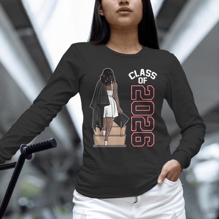 Senior Class Of 2026 Melanin Girl 2026 Graduation Unisex Long Sleeve T-Shirt