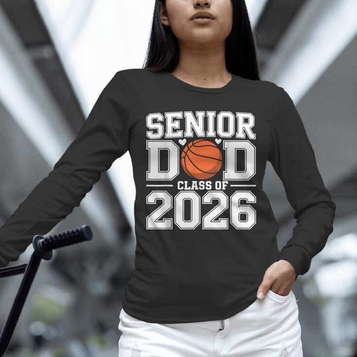 Senior Dad Class Of 2026 Cute Basketball Dad Graduation 2026 Unisex Long Sleeve T-Shirt