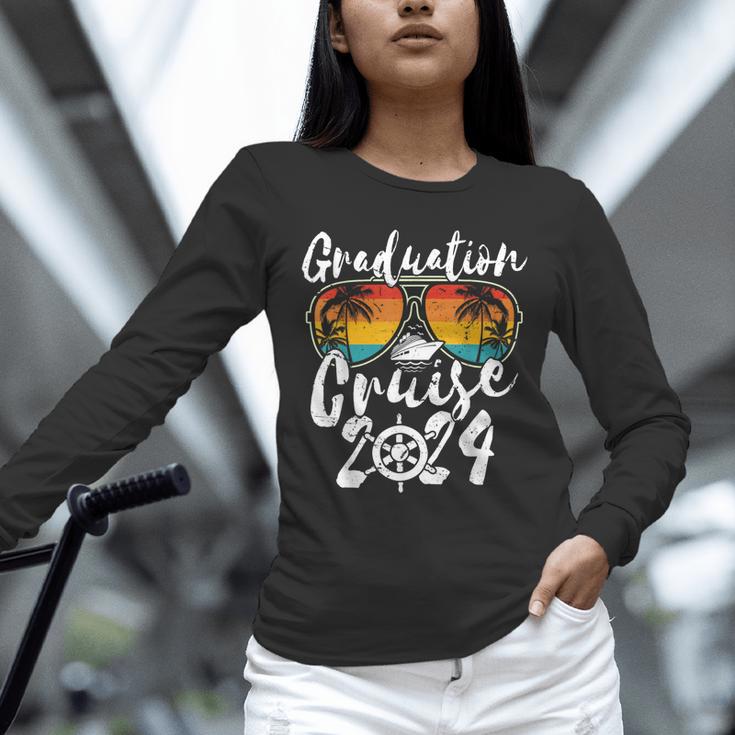 Senior Graduation Trip Cruise 2024 Retro Ship Party Cruise Unisex Long Sleeve T-Shirt