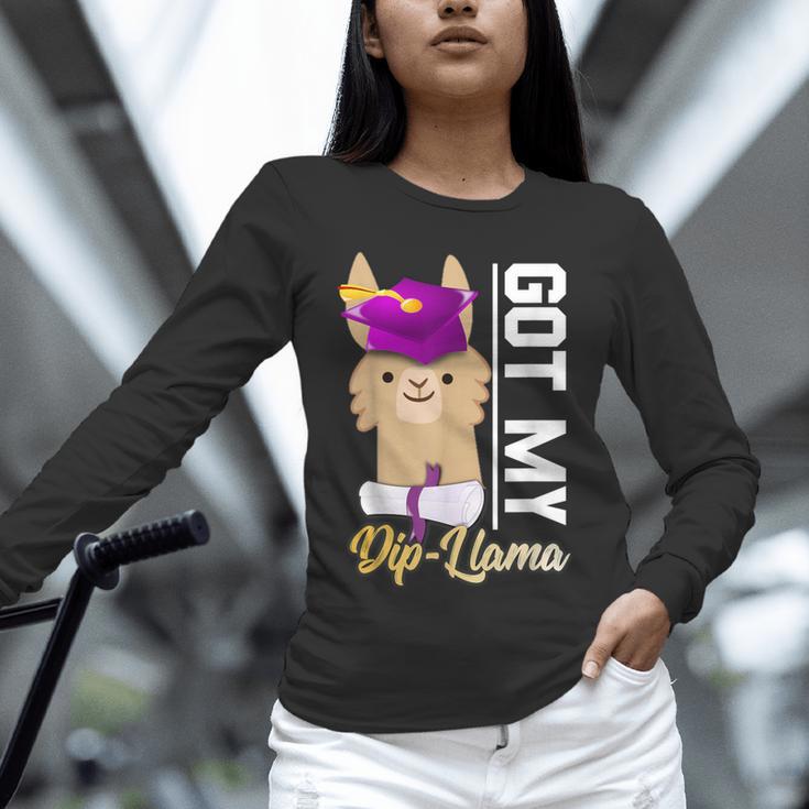 Senior Graduation TShirt 2019 Got My Diploma Llama Pun Shirt Unisex Long Sleeve T-Shirt