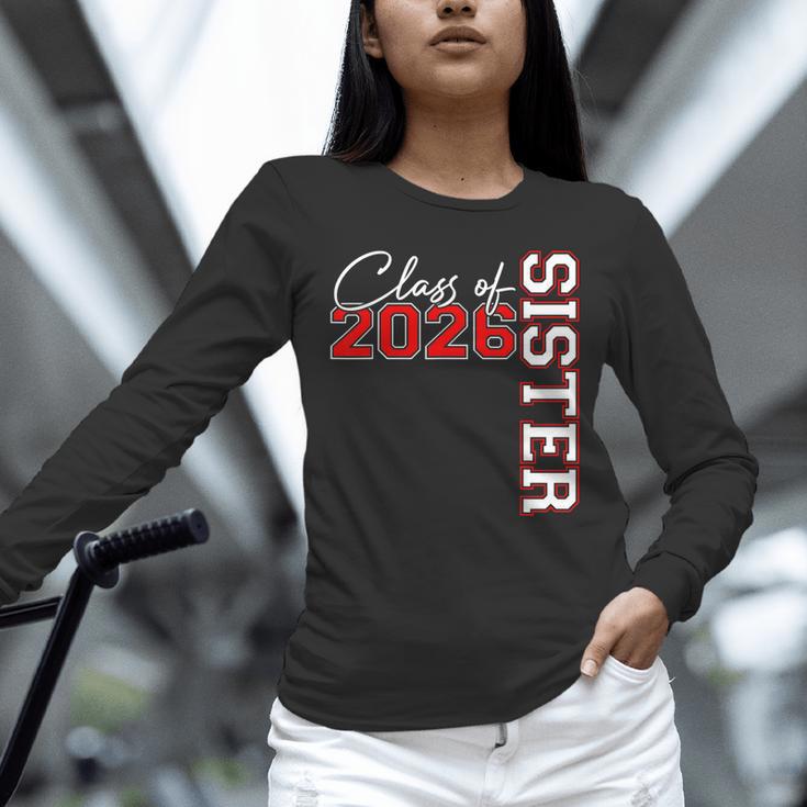Senior Sister Class Of 2026 Proud Big Sis Graduation Family Unisex Long Sleeve T-Shirt