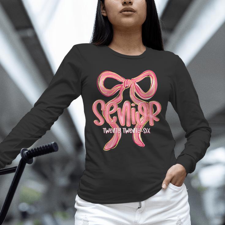 Senior Twenty Twenty-Six Coquette Graduation Class Of 2026 Unisex Long Sleeve T-Shirt