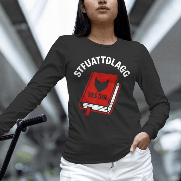 Sexy STFUATTDLAGG Yes Sir Reading Spicy Good Book Love Heart Unisex Long Sleeve T-Shirt