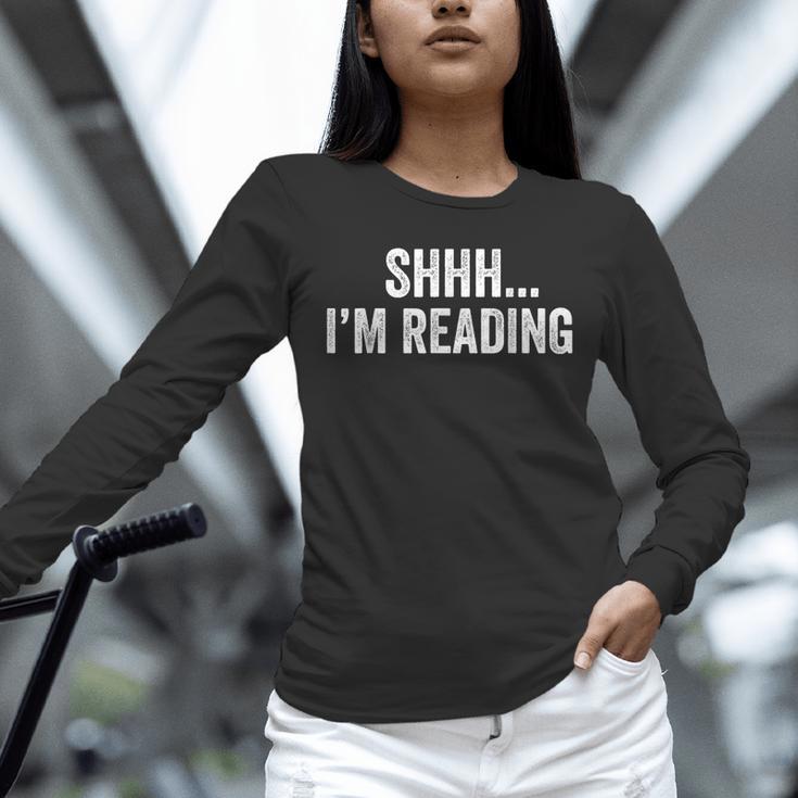 Shhh I'm Reading Book Lover Bookish Read Lover Outfit Unisex Long Sleeve T-Shirt Shhh I'm Reading Book Lover Bookish Read Lover Outfit Unisex Long Sleeve T-Shirt