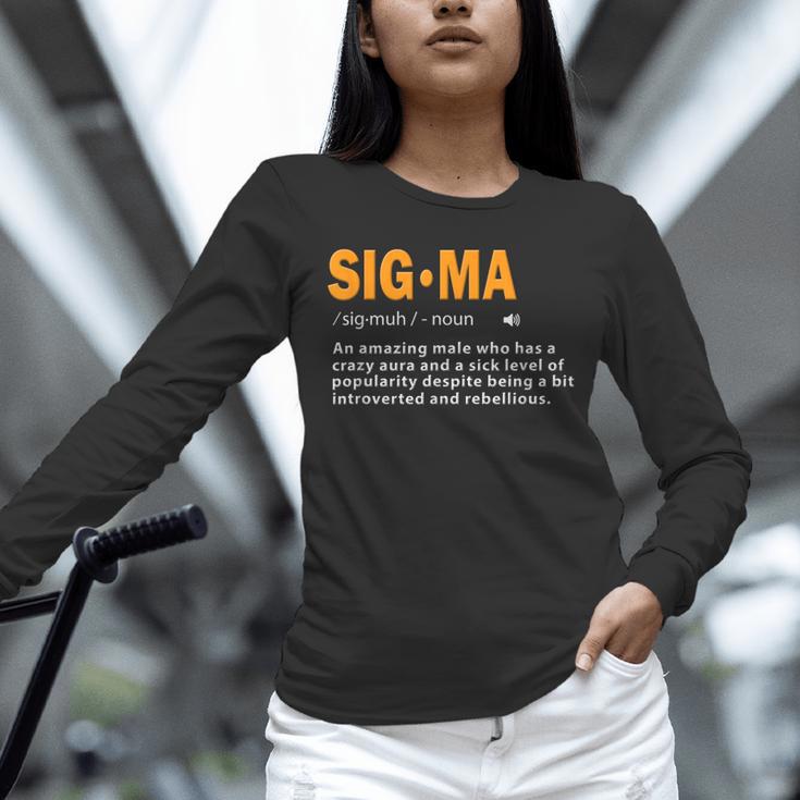 Sigma Male Definition Crazy Aura Lone Wolf Introvert Unisex Long Sleeve T-Shirt Sigma Male Definition Crazy Aura Lone Wolf Introvert Unisex Long Sleeve T-Shirt