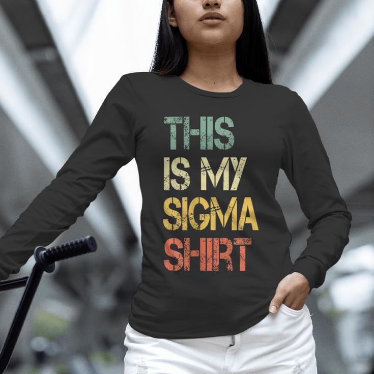 This Is My Sigma Shirt Male Lone Wolf Minimalist Introvert Unisex Long Sleeve T-Shirt This Is My Sigma Shirt Male Lone Wolf Minimalist Introvert Unisex Long Sleeve T-Shirt