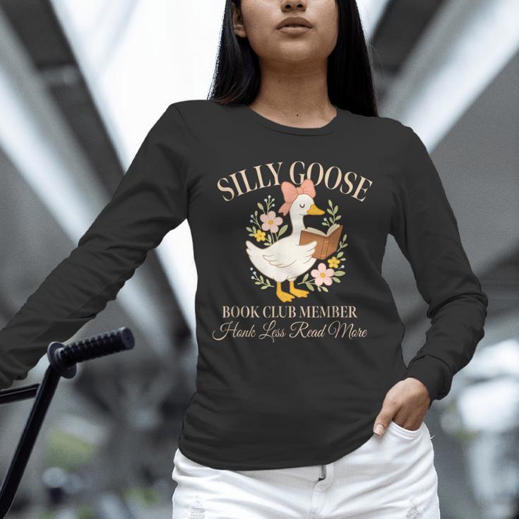 Silly Goose Book Club Member Reading Lover Unisex Long Sleeve T-Shirt