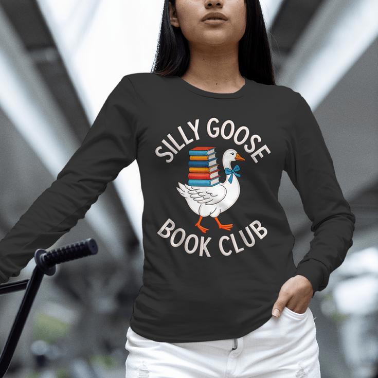 Silly Goose Book Club Reading Lover Unisex Long Sleeve T-Shirt Silly Goose Book Club Reading Lover Unisex Long Sleeve T-Shirt