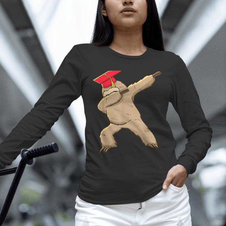Sloth Dabbing Shirt Graduation Day Shirt See Ya Unisex Long Sleeve T-Shirt