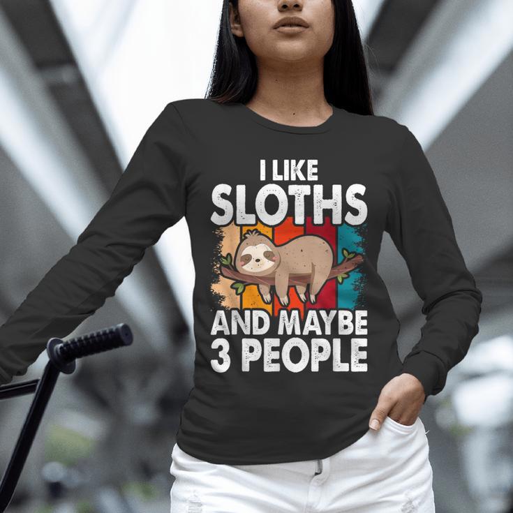 Sloth For Sloth Lover Men Women Kids Introvert Unisex Long Sleeve T-Shirt Sloth For Sloth Lover Men Women Kids Introvert Unisex Long Sleeve T-Shirt