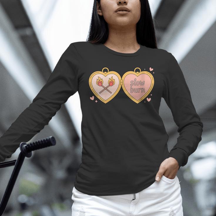 Slow Burn Romance Book Lover Tee Unisex Long Sleeve T-Shirt Slow Burn Romance Book Lover Tee Unisex Long Sleeve T-Shirt