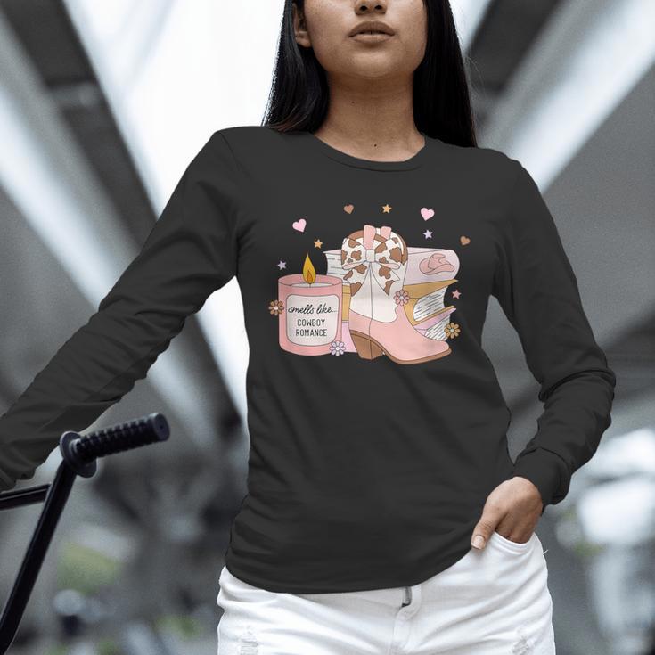 Smells Like Cowboy Romance Book Lover Unisex Long Sleeve T-Shirt