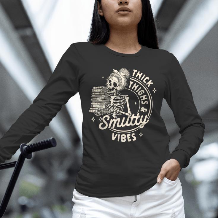 Smut Book Reader Spicy Romance Thick Thighs & Smutty Vibes Unisex Long Sleeve T-Shirt Smut Book Reader Spicy Romance Thick Thighs & Smutty Vibes Unisex Long Sleeve T-Shirt
