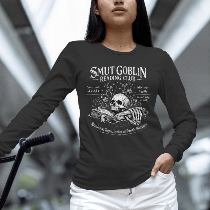 Smut Goblin Reading Club Spicy Book Lover Unisex Long Sleeve T-Shirt Smut Goblin Reading Club Spicy Book Lover Unisex Long Sleeve T-Shirt