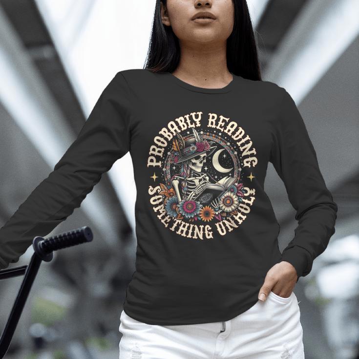 Is That Smutt Books Probably Reading Something Unholy Unisex Long Sleeve T-Shirt Is That Smutt Books Probably Reading Something Unholy Unisex Long Sleeve T-Shirt