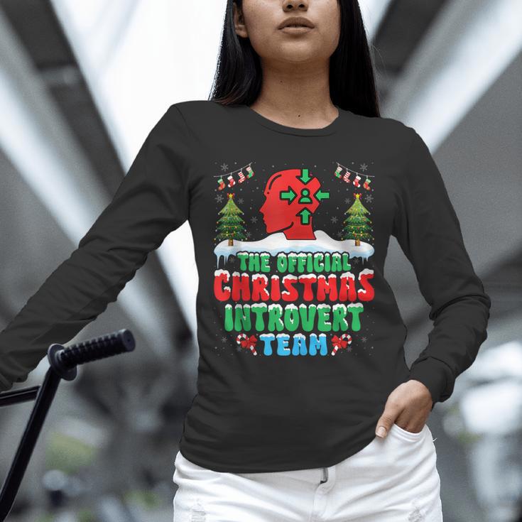 Snow Christmas Introvert Team Introverted Introvert Xmas Unisex Long Sleeve T-Shirt Snow Christmas Introvert Team Introverted Introvert Xmas Unisex Long Sleeve T-Shirt