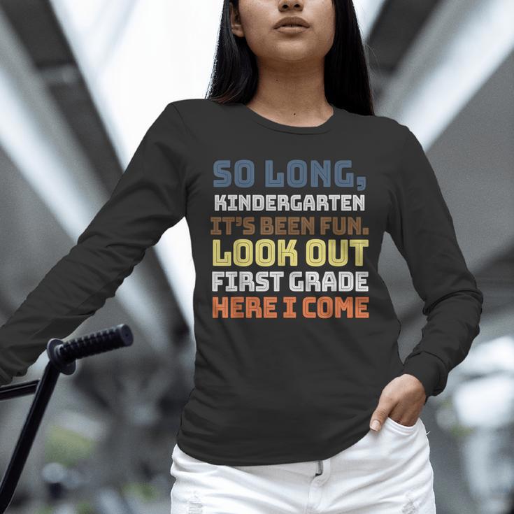 So Long Kindergarten Preschool Graduation First Grade Unisex Long Sleeve T-Shirt